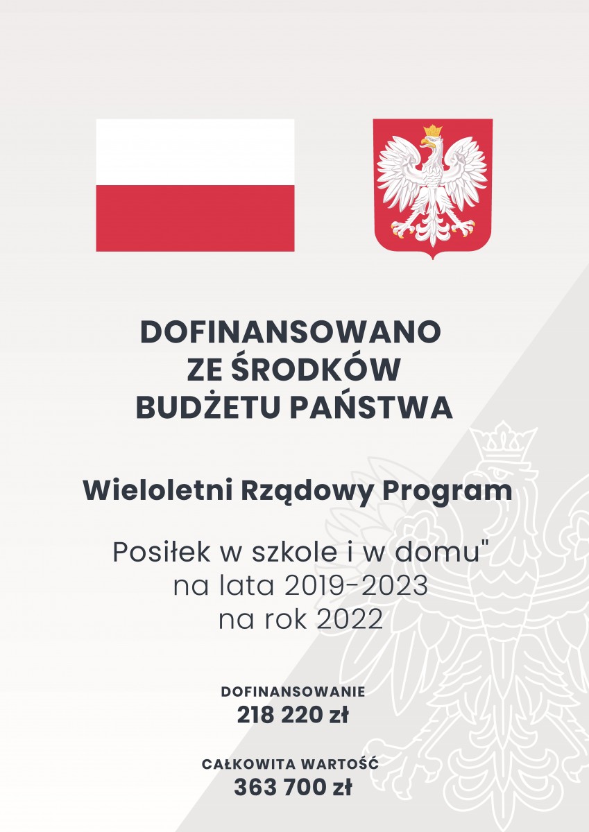 Plakat z dofinasowaniem